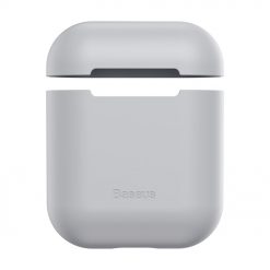 Puzdro Baseus Silica Gel Protector sivé – Apple AirPods | Lacné Kryty Lacné Kryty | Puzdro Baseus Silica Gel Protector sivé – Apple AirPods | Lacné Kryty