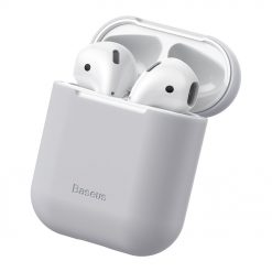 Puzdro Baseus Silica Gel Protector sivé – Apple AirPods | Lacné Kryty Lacné Kryty | Puzdro Baseus Silica Gel Protector sivé – Apple AirPods | Lacné Kryty