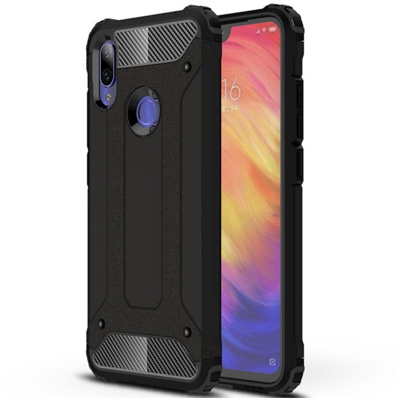 Lacné Kryty | Odolný kryt Hybrid Armor čierny – Xiaomi Redmi Note 7