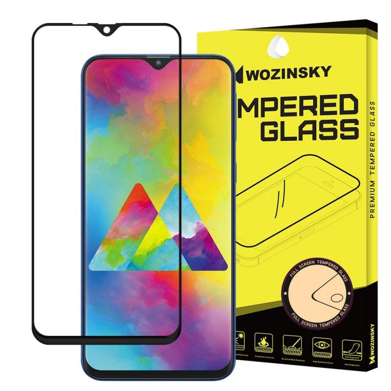 Tvrdené sklo celopovrchové 9H Wozinsky čierne – Samsung Galaxy M10