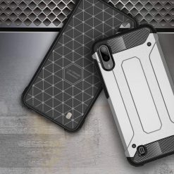 Odolný kryt Hybrid Armor strieborný – Samsung Galaxy M10 | Lacné Kryty Lacné Kryty | Odolný kryt Hybrid Armor strieborný – Samsung Galaxy M10 | Lacné Kryty