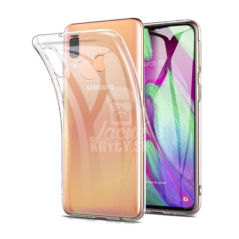 Lacné Kryty | Transparentný silikónový kryt Ultra Slim 0,5mm – Samsung Galaxy A40