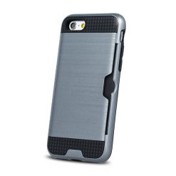 Odolné puzdro Defender Card strieborné – iPhone 5 / 5S / SE