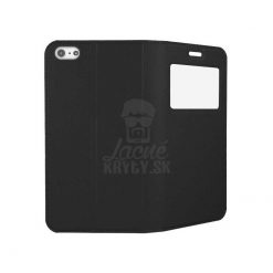 Lacné Kryty | Knižkové puzdro Smart Look čierne – iPhone 5 / 5S / SE | Lacné Kryty