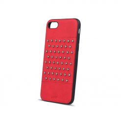 Semišový kryt Beeyo Brads case červený – iPhone 5 / 5S / SE