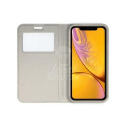 Lacné Kryty | Knižkové puzdro Smart Look zlaté – iPhone Xr | Lacné Kryty