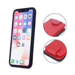 Lacné Kryty | Peňaženkové puzdro Pocket Case červené – iPhone Xr | Lacné Kryty