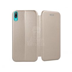 Lacné Kryty | Peňaženkové puzdro Elegance zlaté – Huawei Y7 2019 | Lacné Kryty
