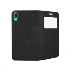 Lacné Kryty | Knižkové puzdro Smart Look čierne – Huawei Y7 2019 | Lacné Kryty