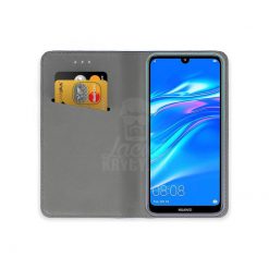 Lacné Kryty | Knižkové puzdro Magnet Book zlaté – Huawei Y7 2019 | Lacné Kryty