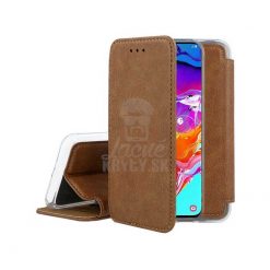 Knižkové puzdro Prime case hnedé – Samsung Galaxy A70