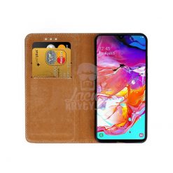 Lacné Kryty | Kožené puzdro Smart Pro čierne – Samsung Galaxy A70 | Lacné Kryty