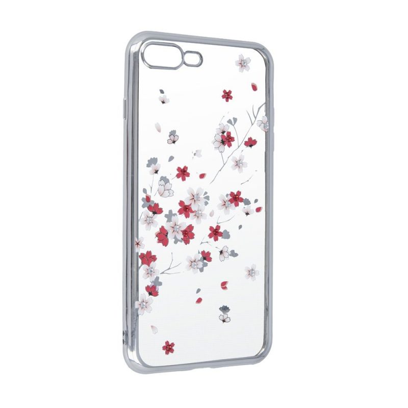 Lacné Kryty | Zadný kryt Flower case strieborný – iPhone Xr