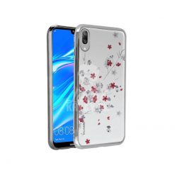 Zadný kryt Flower case strieborný – Huawei Y7 2019