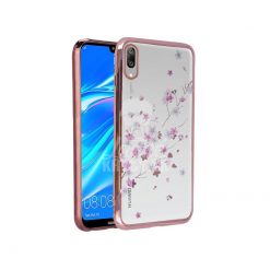 Lacné Kryty | Zadný kryt Flower case ružovo-zlatý – Huawei Y7 2019 | Lacné Kryty