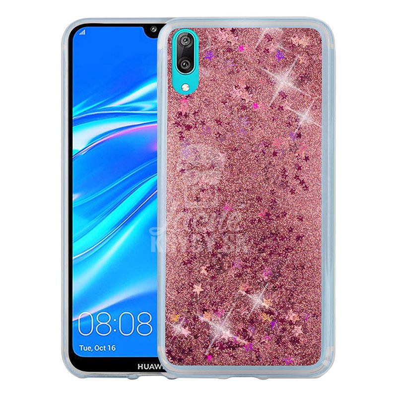 Silikónový kryt Liquid Glitter tmavoružový – Huawei Y7 2019 | Lacné Kryty Lacné Kryty | Silikónový kryt Liquid Glitter tmavoružový – Huawei Y7 2019 | Lacné Kryty