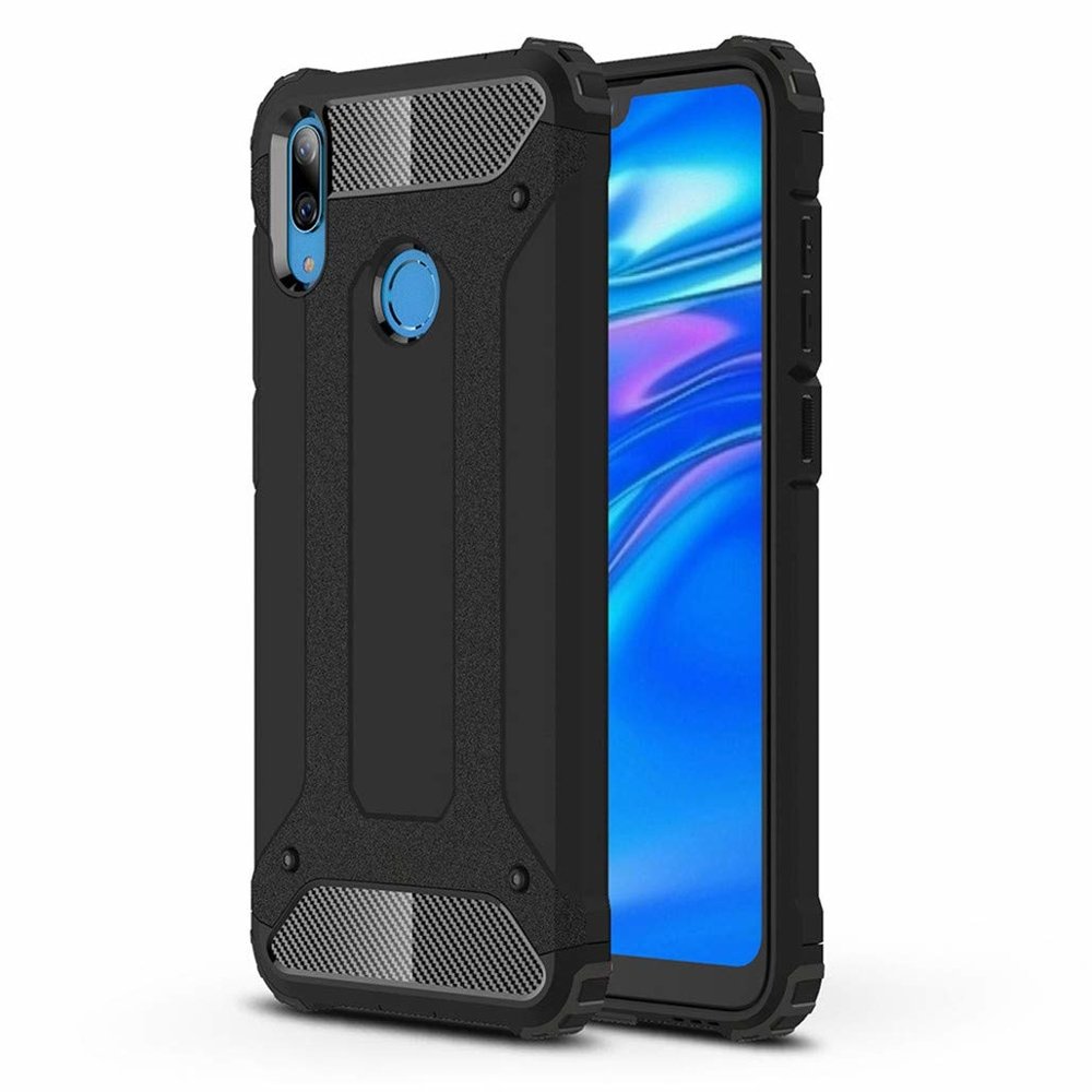 Odolný kryt Hybrid Armor čierny – Huawei Y7 2019 | Lacné Kryty Lacné Kryty | Odolný kryt Hybrid Armor čierny – Huawei Y7 2019 | Lacné Kryty