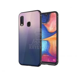 Sklenený kryt Aurora glass hnedo-čierny – Samsung Galaxy A20e