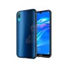 Lacné Kryty | Zadný kryt s potlačou Marble čierny – Huawei Y7 2019 | Lacné Kryty