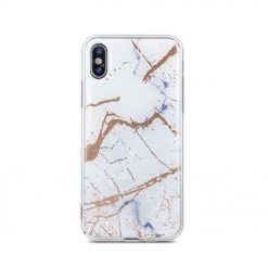 Zadný kryt s potlačou Marble biely – Samsung Galaxy A20e