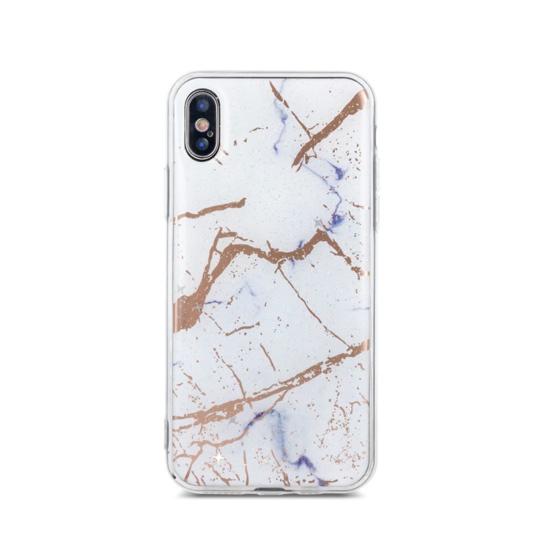 Lacné Kryty | Zadný kryt s potlačou Marble biely – Samsung Galaxy A20e