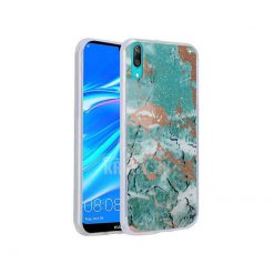 Lacné Kryty | Zadný kryt s potlačou Marble zelený – Huawei Y7 2019 | Lacné Kryty