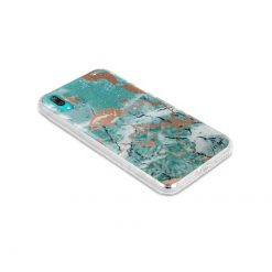 Lacné Kryty | Zadný kryt s potlačou Marble zelený – Huawei Y7 2019 | Lacné Kryty