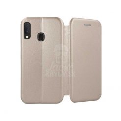 Lacné Kryty | Peňaženkové puzdro Elegance zlaté – Samsung Galaxy A20e | Lacné Kryty