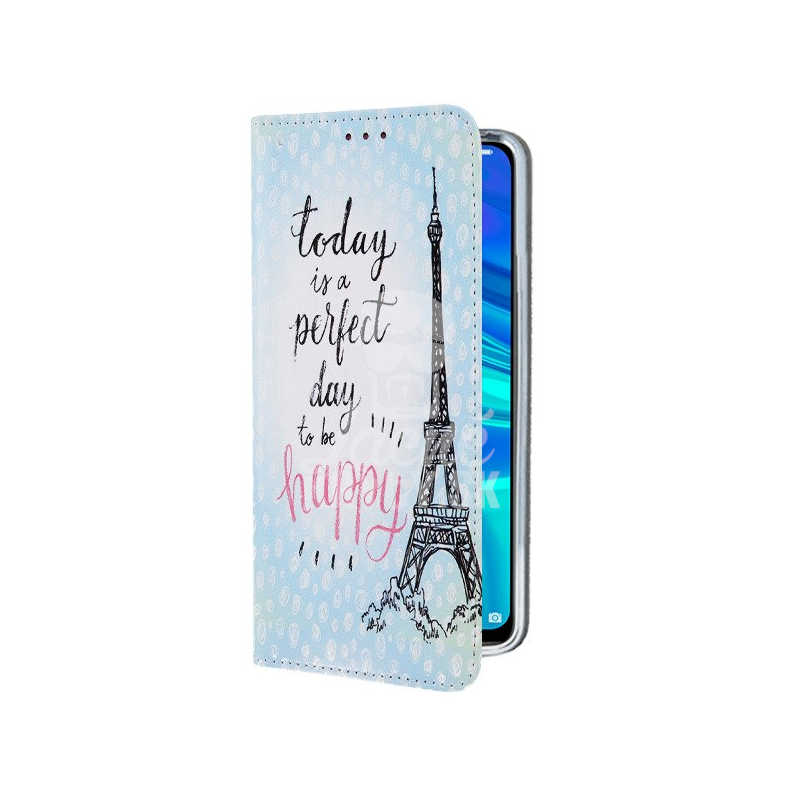Knižkové puzdro Trendy Perfect day to be happy – Huawei Y7 2019 | Lacné Kryty Lacné Kryty | Knižkové puzdro Trendy Perfect day to be happy – Huawei Y7 2019 | Lacné Kryty