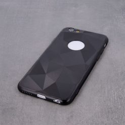 Lacné Kryty | Silikónový kryt Geometric matný čierny – Huawey Y7 2019 | Lacné Kryty