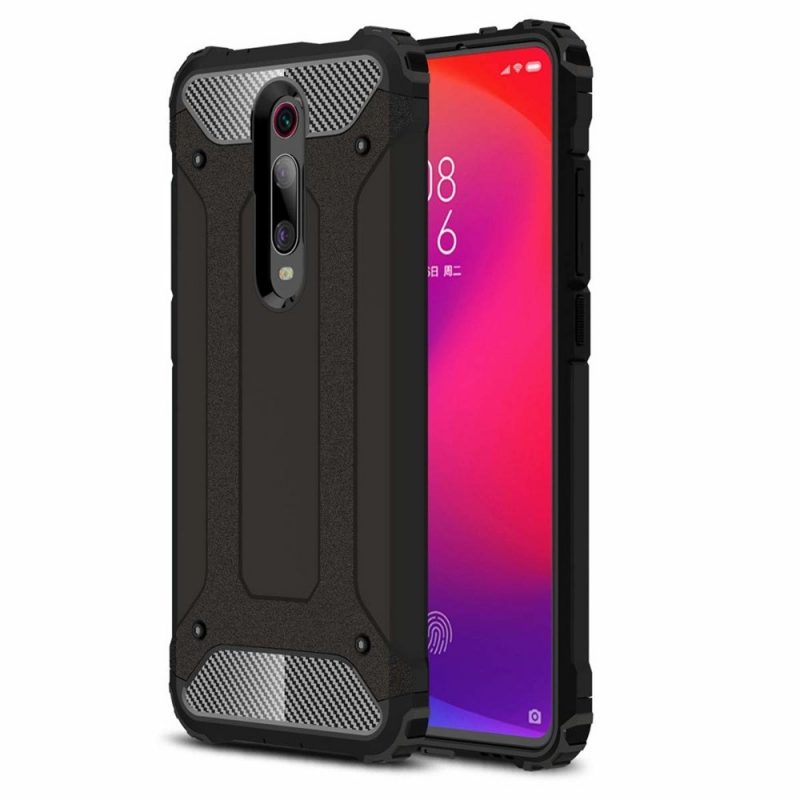 Lacné Kryty | Odolný kryt Hybrid Armor čierny – Xiaomi Mi 9T / Mi 9T Pro