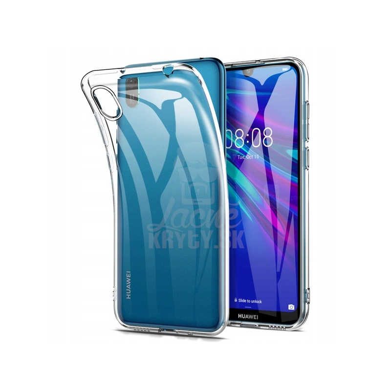 Lacné Kryty | Transparentný silikónový kryt Ultra Slim 1mm – Huawei Y5 2019 / Honor 8S