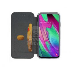 Lacné Kryty | Peňaženkové puzdro Elegance čierne – Samsung Galaxy A40 | Lacné Kryty