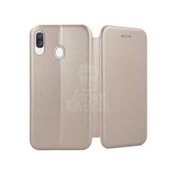 Lacné Kryty | Peňaženkové puzdro Elegance zlaté – Samsung Galaxy A40 | Lacné Kryty