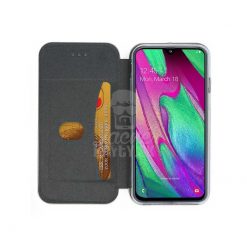 Lacné Kryty | Peňaženkové puzdro Elegance zlaté – Samsung Galaxy A40 | Lacné Kryty