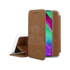 Knižkové puzdro Prime case hnedé – Samsung Galaxy A40