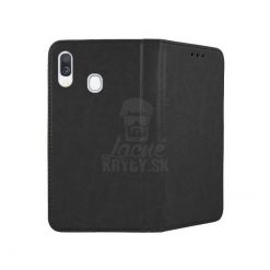 Lacné Kryty | Kožené puzdro Smart Pro čierne – Samsung Galaxy A40 | Lacné Kryty