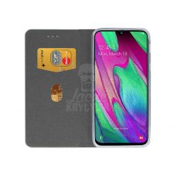 Lacné Kryty | Knižkové puzdro Fusion Book zlaté – Samsung Galaxy A40 | Lacné Kryty
