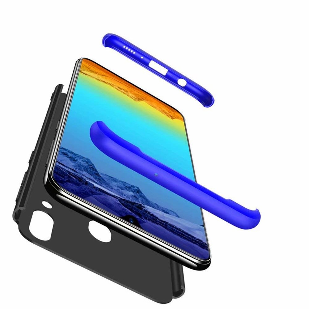 Puzdro 360 Protection modro-čierne – Samsung Galaxy A40 | Lacné Kryty Lacné Kryty | Puzdro 360 Protection modro-čierne – Samsung Galaxy A40 | Lacné Kryty