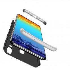 Lacné Kryty | Puzdro 360 Protection strieborno-čierne – Samsung Galaxy A40 | Lacné Kryty