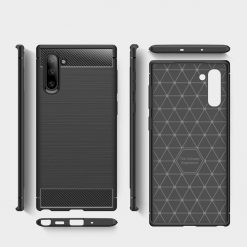 Lacné Kryty | Zadný kryt Carbon čierny – Samsung Galaxy Note 10 | Lacné Kryty