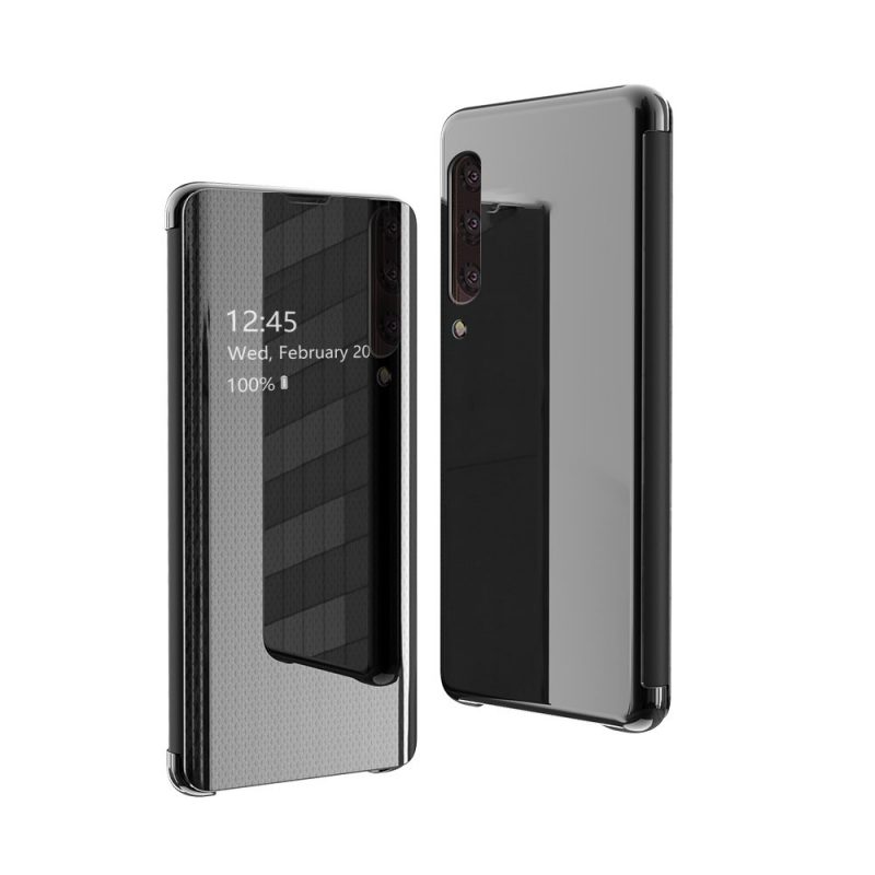 Lacné Kryty | Priehľadný kryt Flip View Case čierny – Samsung Galaxy A70