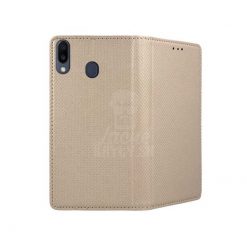 Lacné Kryty | Knižkové puzdro Smart Case Book zlaté – Samsung Galaxy M20 | Lacné Kryty