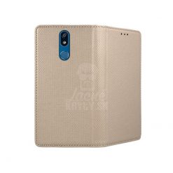 Lacné Kryty | Knižkové puzdro Smart Case Book zlaté – LG K40 | Lacné Kryty