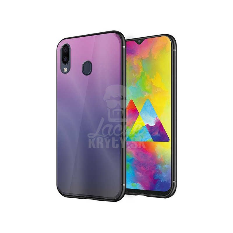 Lacné Kryty | Sklenený kryt Aurora glass ružovo-čierny – Samsung Galaxy M20