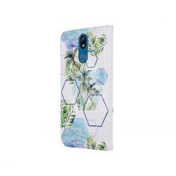 Lacné Kryty | Knižkové puzdro Trendy Tropical Abstraction – LG K40 | Lacné Kryty