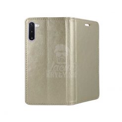 Lacné Kryty | Knižkové puzdro Magnet Book zlaté – Samsung Galaxy Note 10 | Lacné Kryty