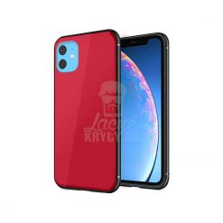 Sklenený kryt Glass Case červený – iPhone 11