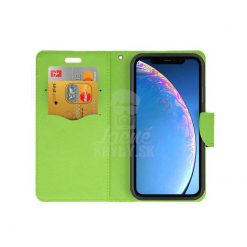 Peňaženkové puzdro Fancy Book modro-limetkové – iPhone 11 | Lacné Kryty Lacné Kryty | Peňaženkové puzdro Fancy Book modro-limetkové – iPhone 11 | Lacné Kryty