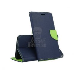 Peňaženkové puzdro Fancy Book modro-limetkové – iPhone 11 Pro Max